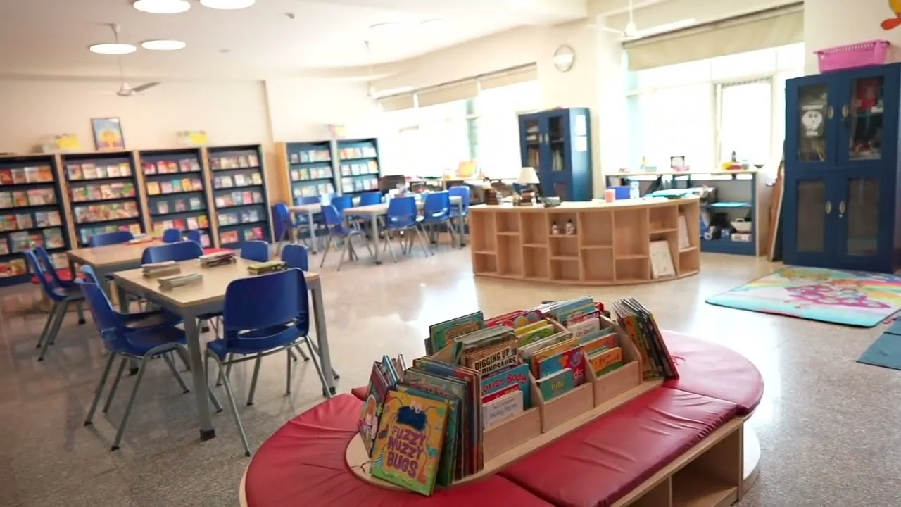 A still from the school's film of the campus