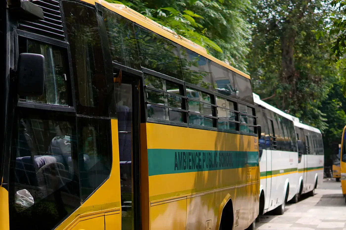 The Ambience Public School bus fleet